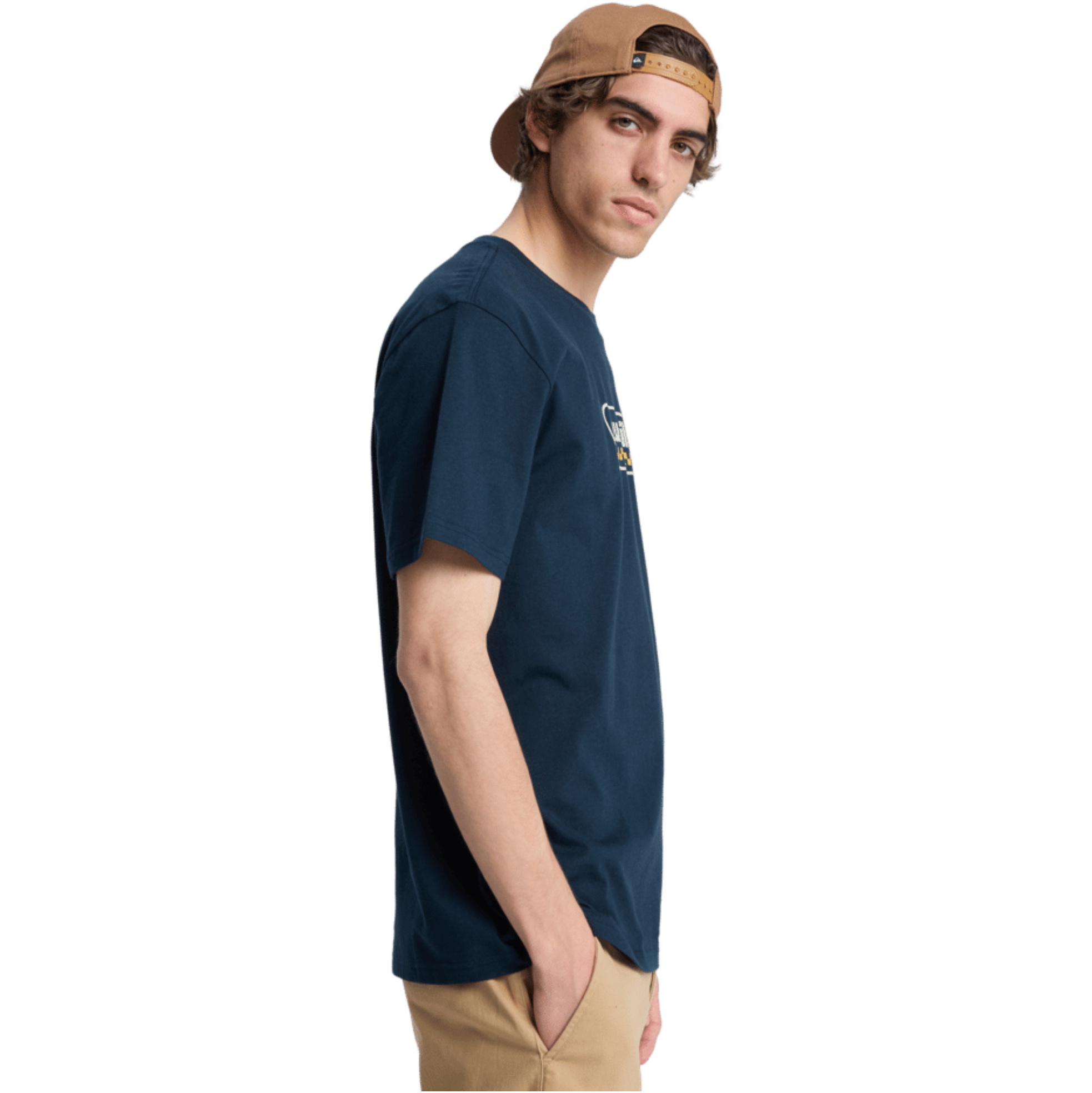 2026 Quiksilver Mens EV Starting Grid Short Sleeve Tee EQYZT08288 - Dark Navy